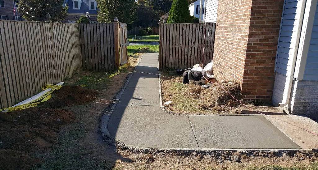 concrete sidewalks