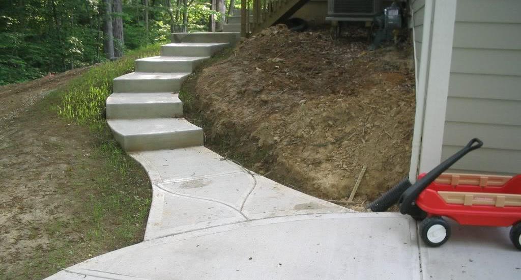 concrete steps